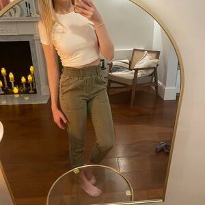 A&F Olive Green Jogger Pant